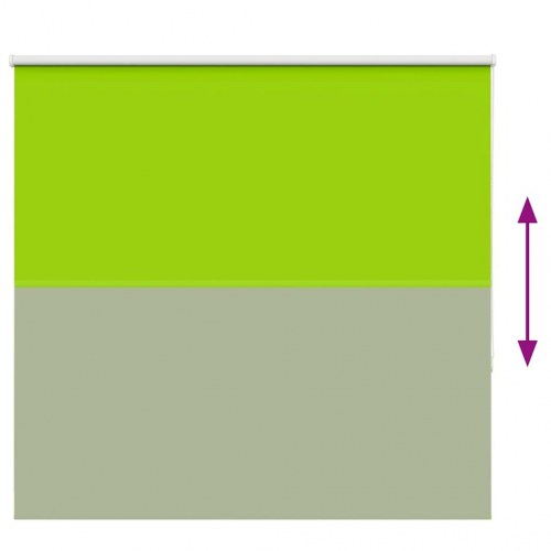 Mørklægningsrullegardin 150×175 cm - stofbredde 146,6 cm, grøn, polyester