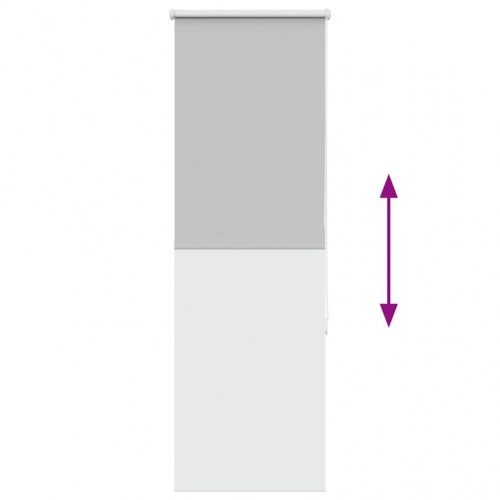 Mørklægningsrullegardin 40 x 175 cm - lysegrå