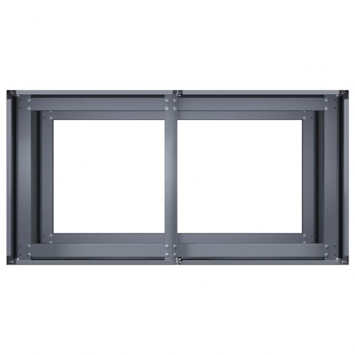 Plantekasse 80×40×80 cm i koldvalset stål - antracitgrå