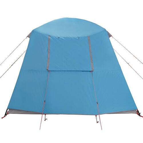5-personers campingtelt med fortelt vandafvisende kuppel blå