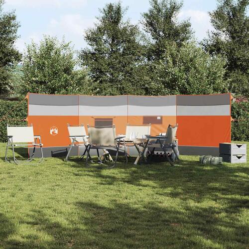 Læsejl 510x153 cm vandtæt grå og orange