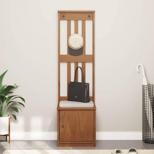 Halltræ SANDNES 45 x 40 x 159,5 cm - massivt fyrretræ