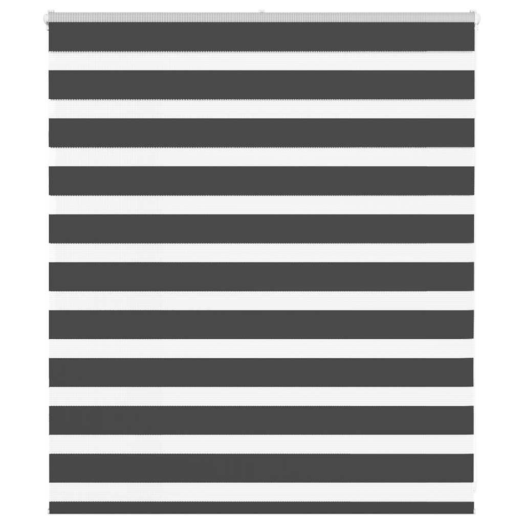 Zebragardin 135x100 cm stofbredde 130,9 cm polyester sort