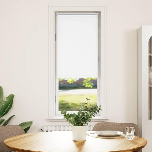 Mørklægningsrullegardin 55×150 cm - stofbredde 50,7 cm, hvid polyester