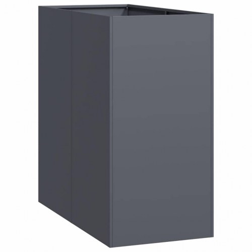 Plantekasse i stål 40×80×80 cm - antracitgrå