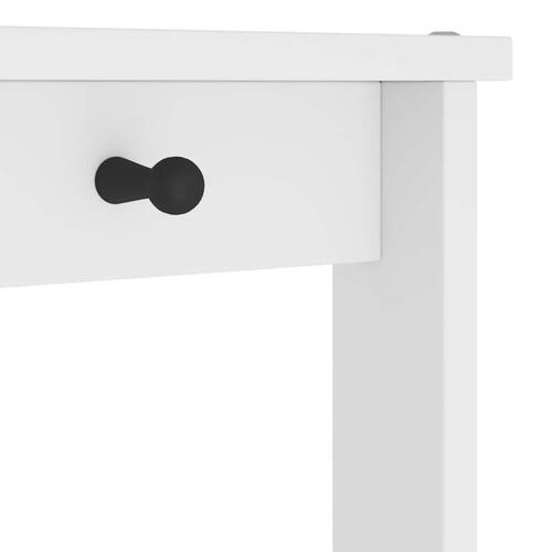 Hall træ SANDENS 87x40x159,5 cm massivt fyrretræ hvid