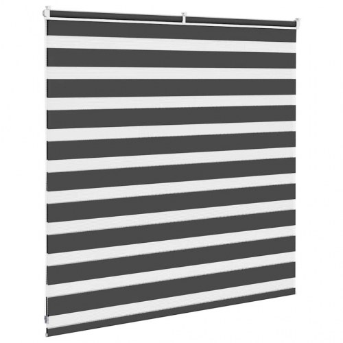 Zebragardin 150×100 cm - stofbredde 145,9 cm, polyester, sort