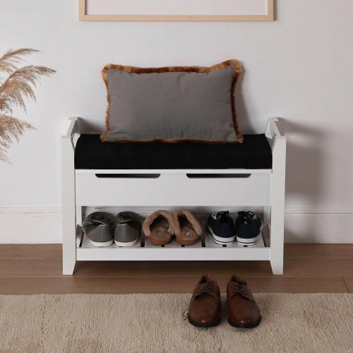 Versa skostativ med opbevaring 34,4 × 50 × 78 cm