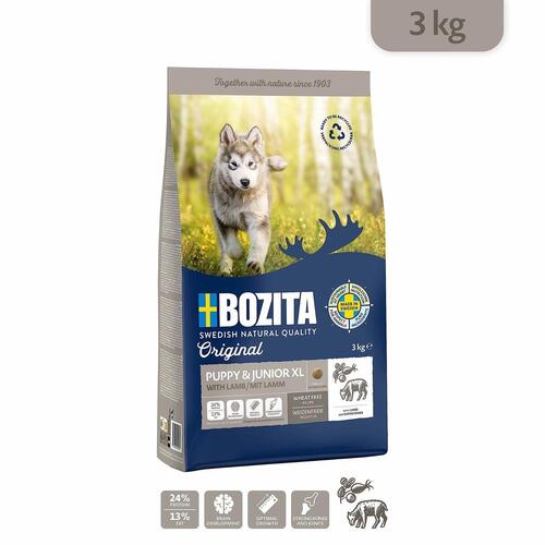 Foder Bozita Original Puppy & Junior XL Lamb Lam 3 Kg