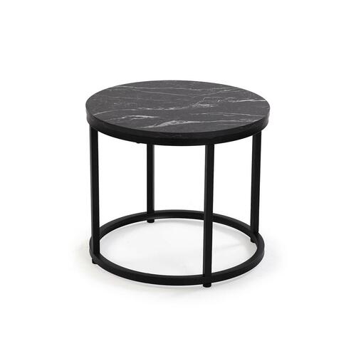 Sæt med 2 borde Versa Aurea 48 x 48 x 42 cm 80 x 80 x 48 cm