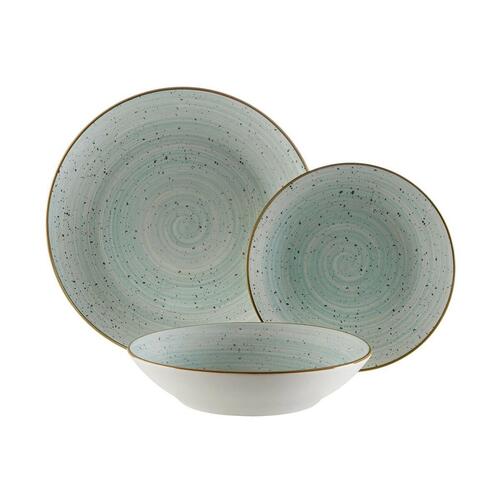 Spisestel Versa Alba Blå Porcelæn 18 Dele