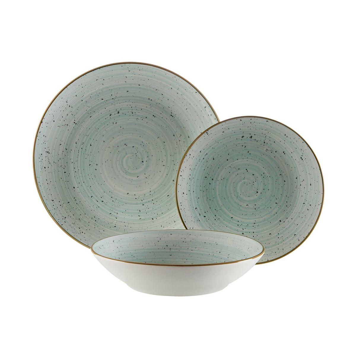 Spisestel Versa Alba Blå Porcelæn 18 Dele