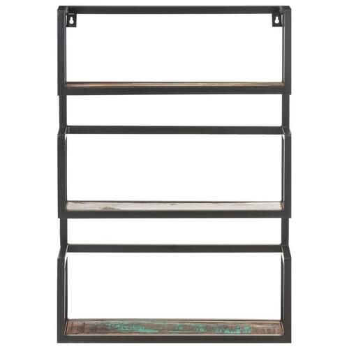 Væghylde 60x20x85 cm massivt genbrugstræ
