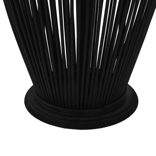Hængende lanterneholder bambus 95 cm sort