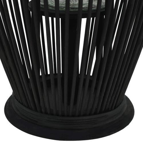 Hængende lanterneholder bambus 60 cm sort