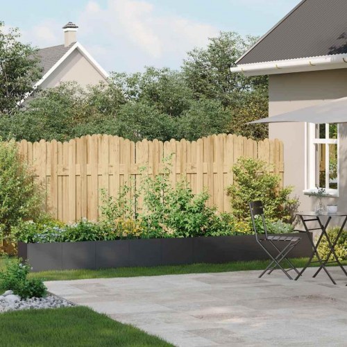 Plantekasse sort 360x40x40 cm koldvalset stål