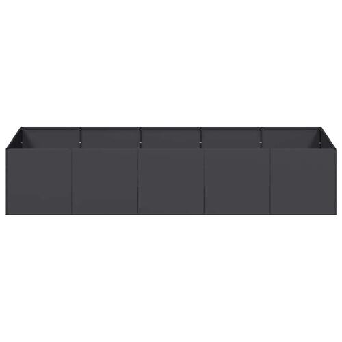 Plantekasse 200x80x40 cm stål sort
