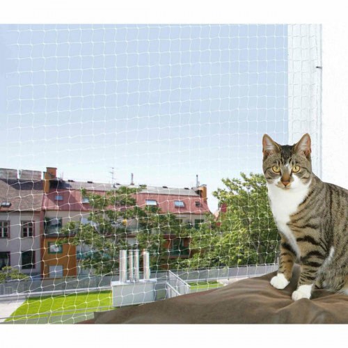 Kattesikkerhedsnet Trixie - gennemsigtig 2 × 1,5 m