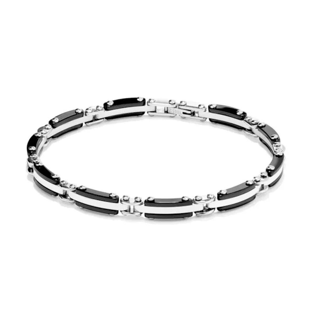Radiant RH000002 armbånd til mænd - sort/sølvfarvet