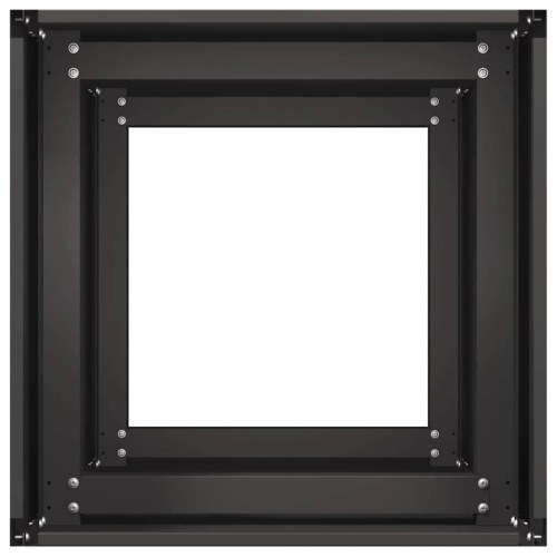 Plantekasse 40 × 40 × 80 cm i koldvalset stål - sort
