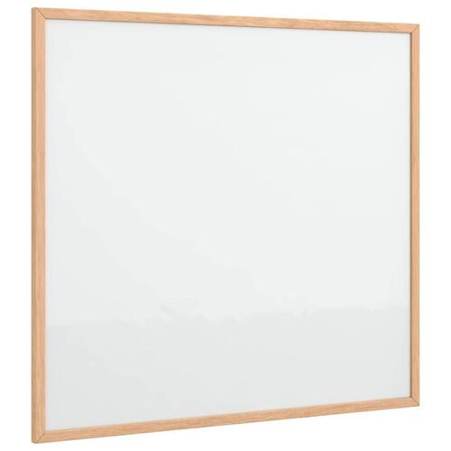 Magnetisk whiteboardtavle med ramme af massivt fyrretræ 60x55cm