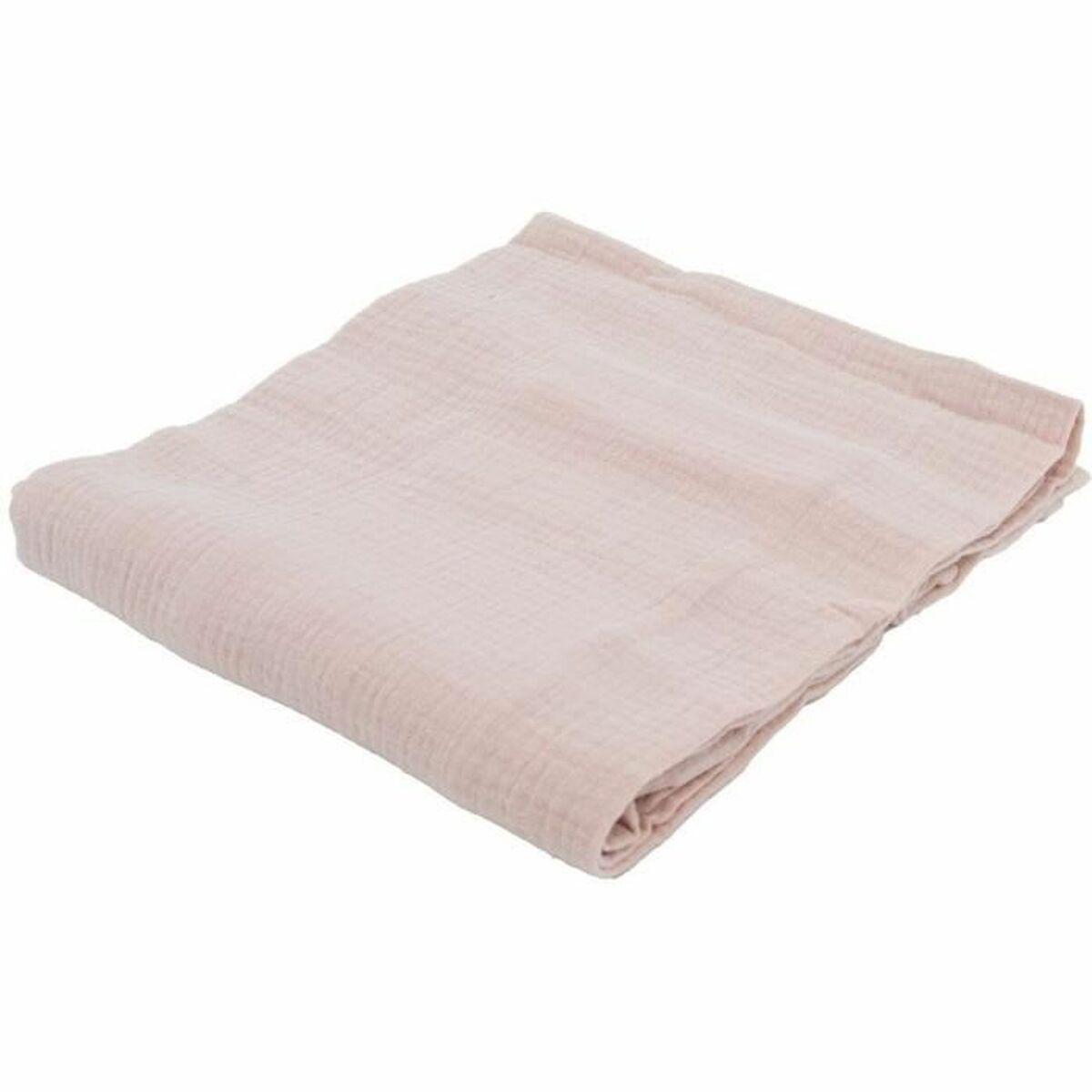 Domiva musselin stofble - Old Pink, 100 x 100 cm