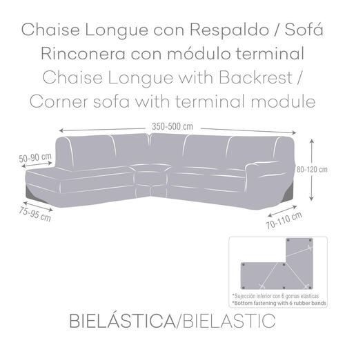 Sofa cover Eysa JAZ Grå 110 x 120 x 500 cm (OUTLET A)