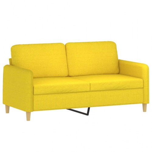 Sofasæt i stof - 2-personers + 2-personers, lysegul