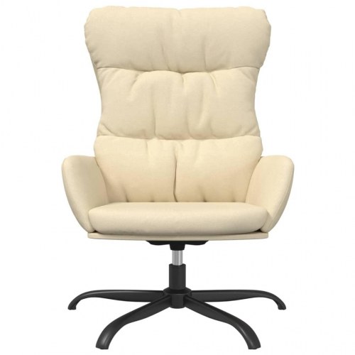 Lænestol stof cremefarvet