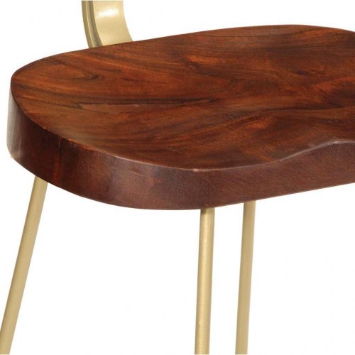 Barstole 2 stk. 49x43x103 cm massivt mangotræ