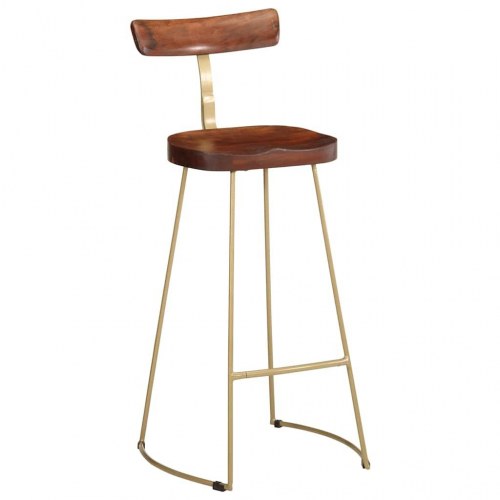 Barstole 2 stk. 49x43x103 cm massivt mangotræ