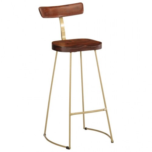 Barstole 2 stk. 49x43x103 cm massivt mangotræ