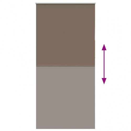 Mørklægningsrullegardin 115×210 cm - kaffefarvet polyester