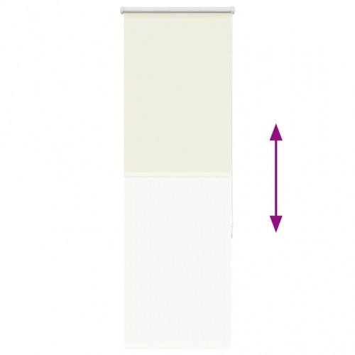 Mørklægningsrullegardin 50 x 150 cm - råhvid