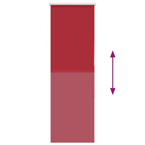 Rullegardin mørklægning - rød 55×150 cm (stof 50,7 cm) polyester