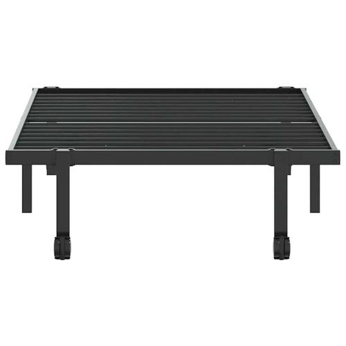 Sengeramme uden madras foldbare 90x200 cm stål sort