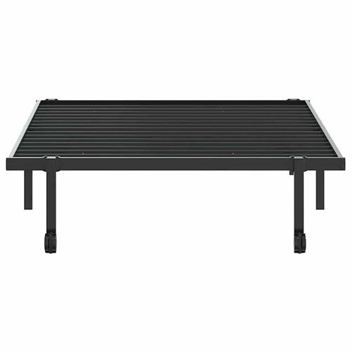 Sengeramme uden madras foldbare 100x200 cm stål sort