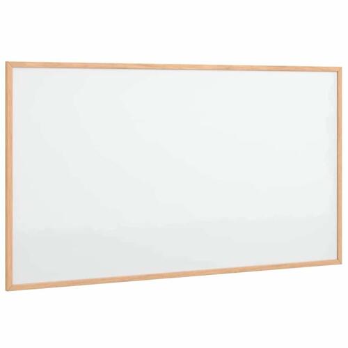 Magnetisk whiteboardtavle med ramme massivt fyrretræ 100x55 cm