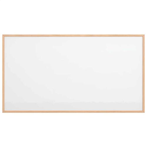 Magnetisk whiteboardtavle med ramme massivt fyrretræ 100x55 cm
