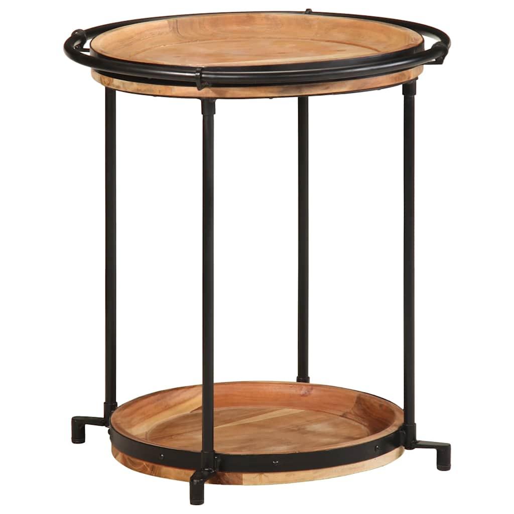 Sidebord Ø55x60 cm massivt akacietræ