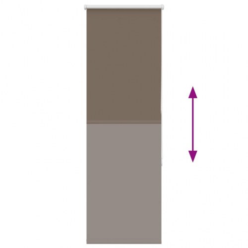 Mørklægnings-rullegardin 55×150 cm - kaffefarvet polyester