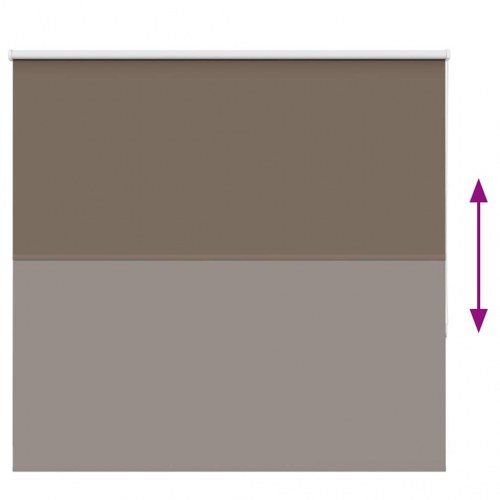 Mørklægningsrullegardin 150 × 150 cm - kaffefarvet, stofbredde 146,6 cm