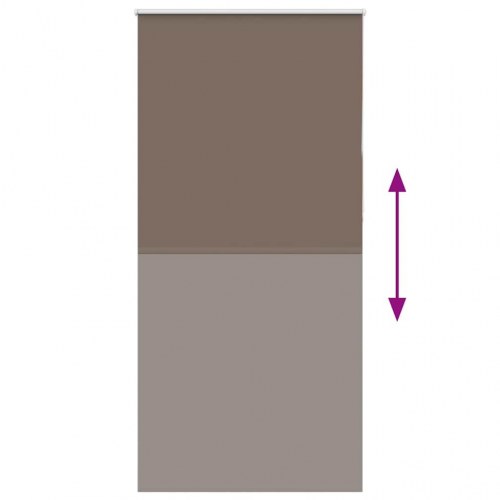 Mørklægningsrullegardin 100×230 cm - kaffefarvet polyester