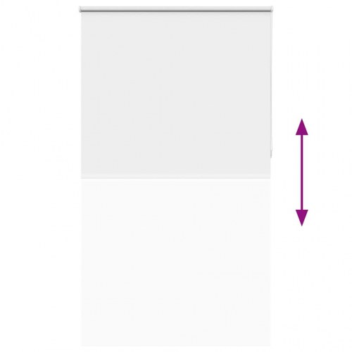 Mørklægningsrullegardin 120×230 cm - stofbredde 116,6 cm, hvid polyester