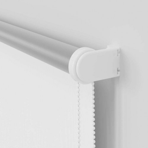 Mørklægningsrullegardin 120×230 cm - stofbredde 116,6 cm, hvid polyester