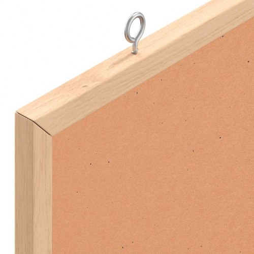 Korktavle med massiv fyrretræsramme 60 x 30 cm