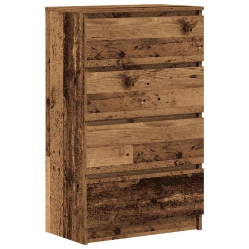 Skænk 60×35×98,5 cm i konstrueret træ - gammelt træ-look