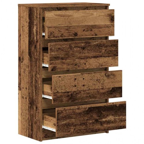 Skænk 60×35×98,5 cm i konstrueret træ - gammelt træ-look