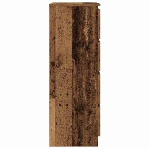 Skænk 60×35×98,5 cm i konstrueret træ - gammelt træ-look