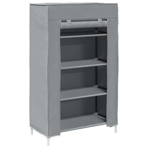 Skoskab 60,5x30x97 cm ikke-vævet stof grå